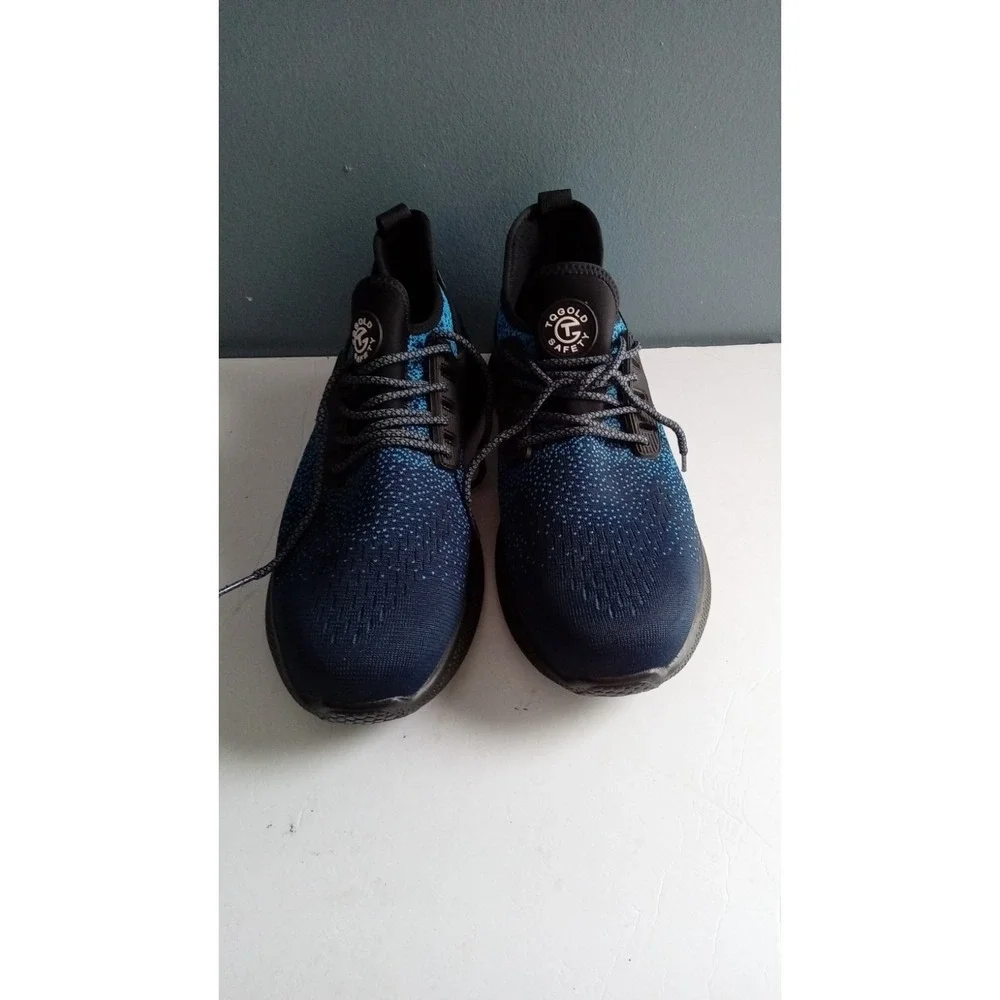 TQGOLD Safety Work Shoes Steel Toe Indestructible‎ Sneakers Blue